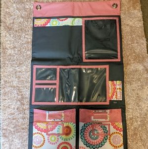 Thirty One pink geometric wall organizer